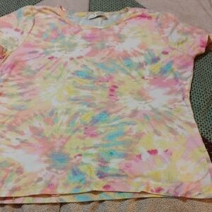 Bobbie Brooks Pastel Tie-Dye Short Sleeve Tee